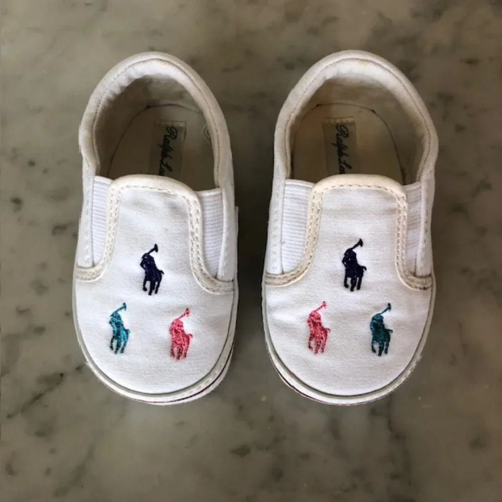RALPH LAUREN POLO Baby Crib Shoes